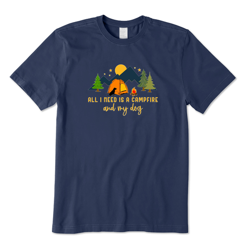 Camping Dog T-shirt