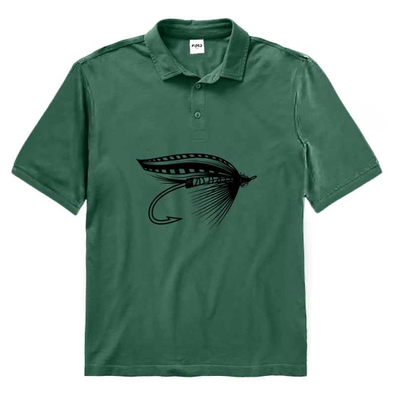 Fly Fishing Dry Fly Polo Shirt