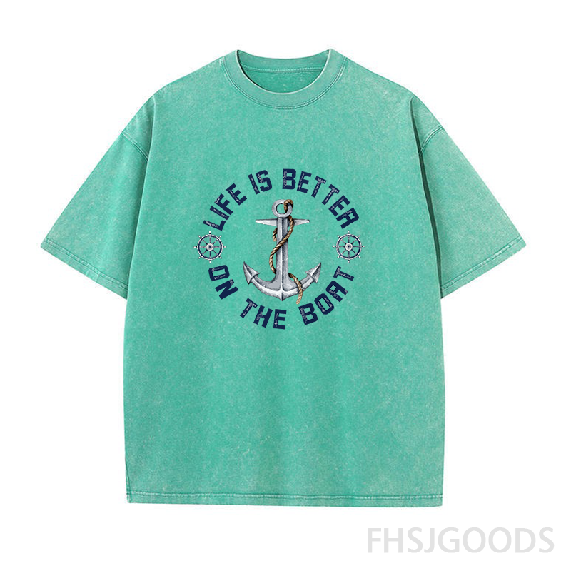 Life Is Better on The Boat Unisex Distressed T-Shirt