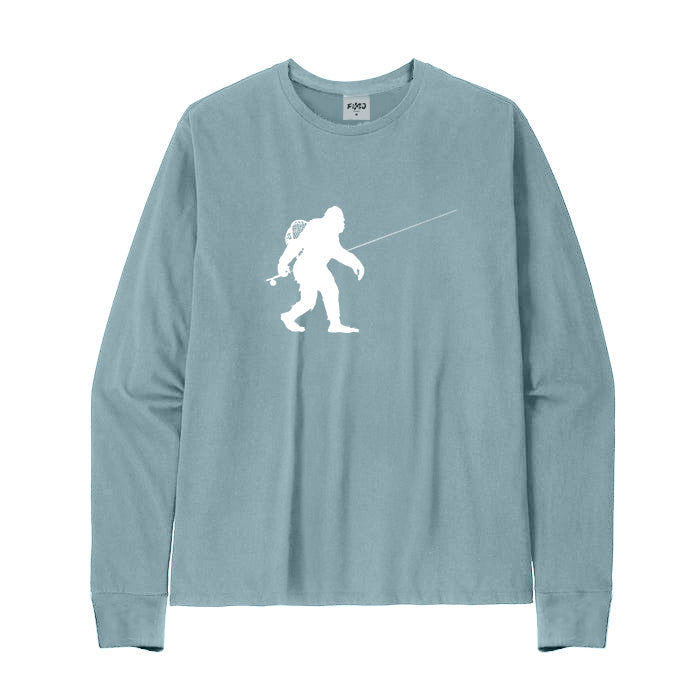 Sasquatch Fly Fishing Long Sleeve T-Shirt
