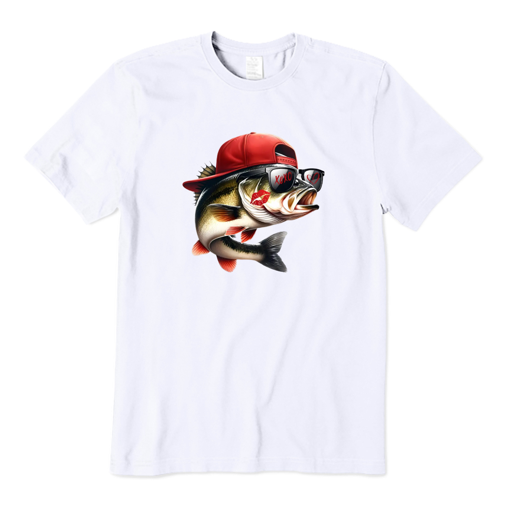 Kissing Fish Hat T-shirt