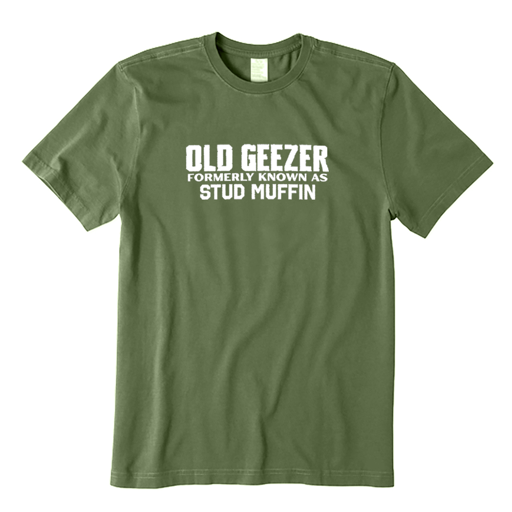 Old Geezer Formerly Known As Stud Muffin T-shirt