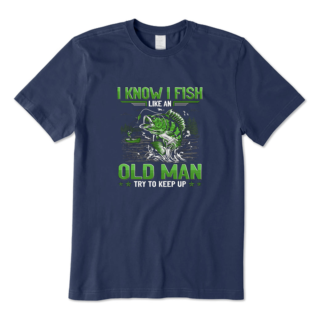 Old Man Fishing T-Shirt