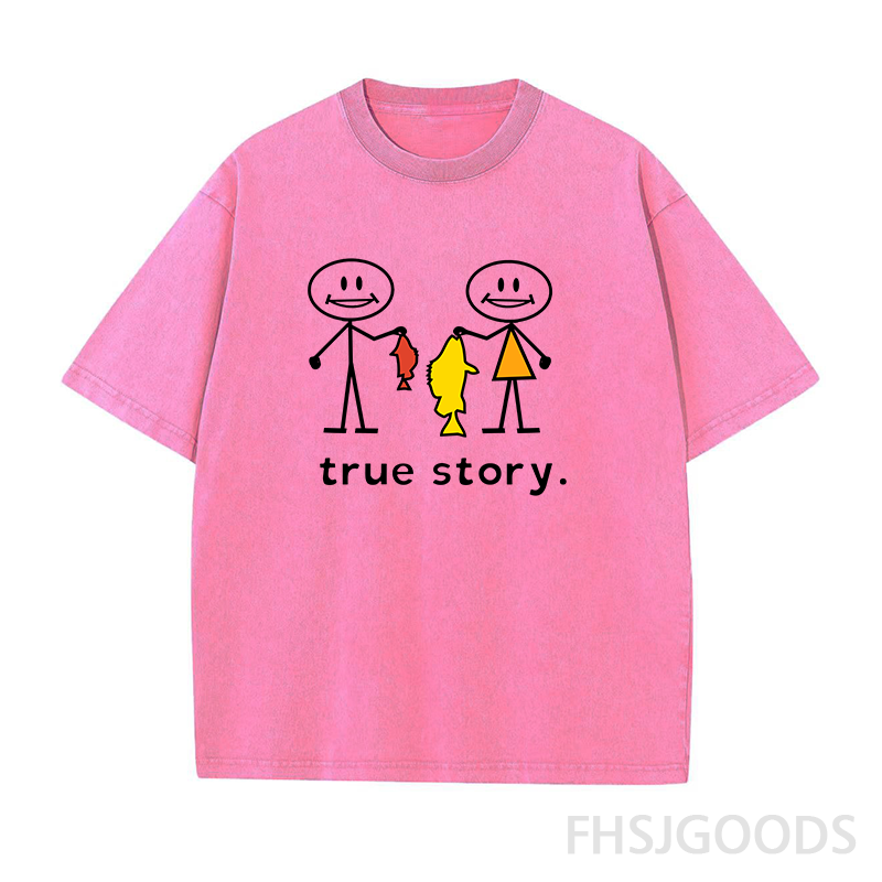 True Story Fishing Unisex Distressed T-Shirt