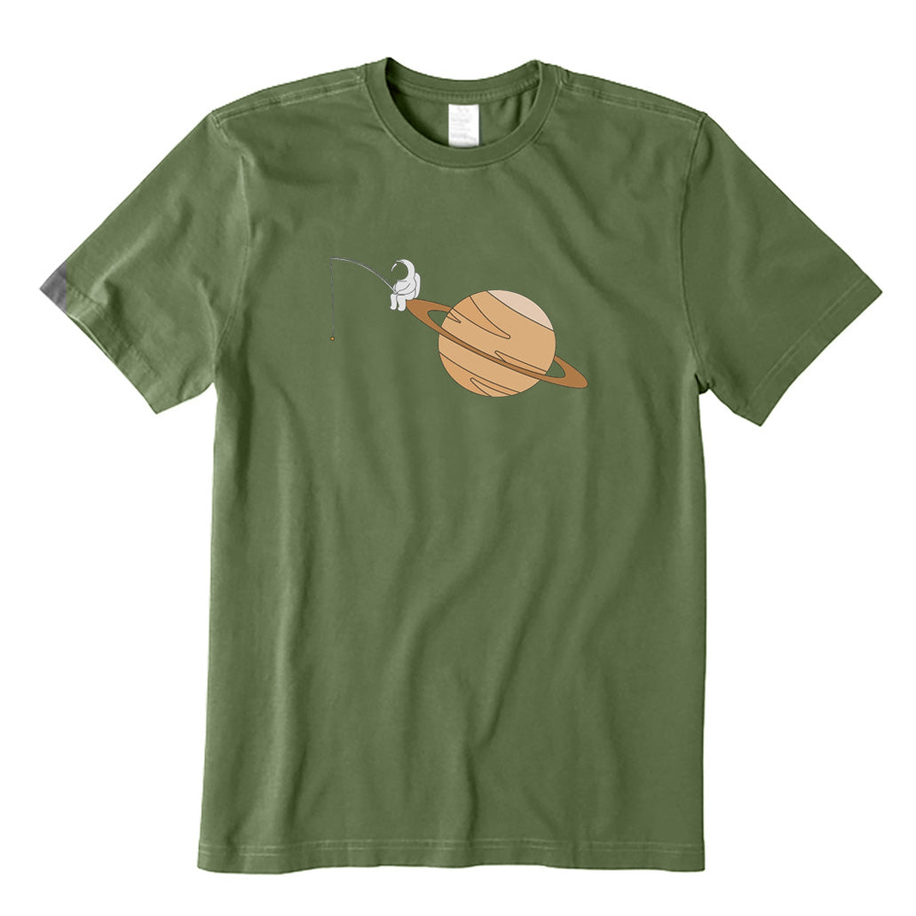 Astronaut Fishing T-Shirt