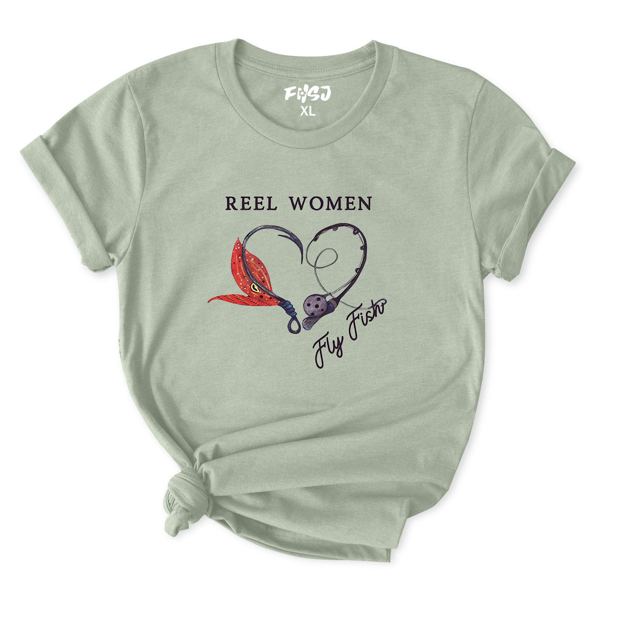 Reel Women Fly Fish T-Shirt for Women