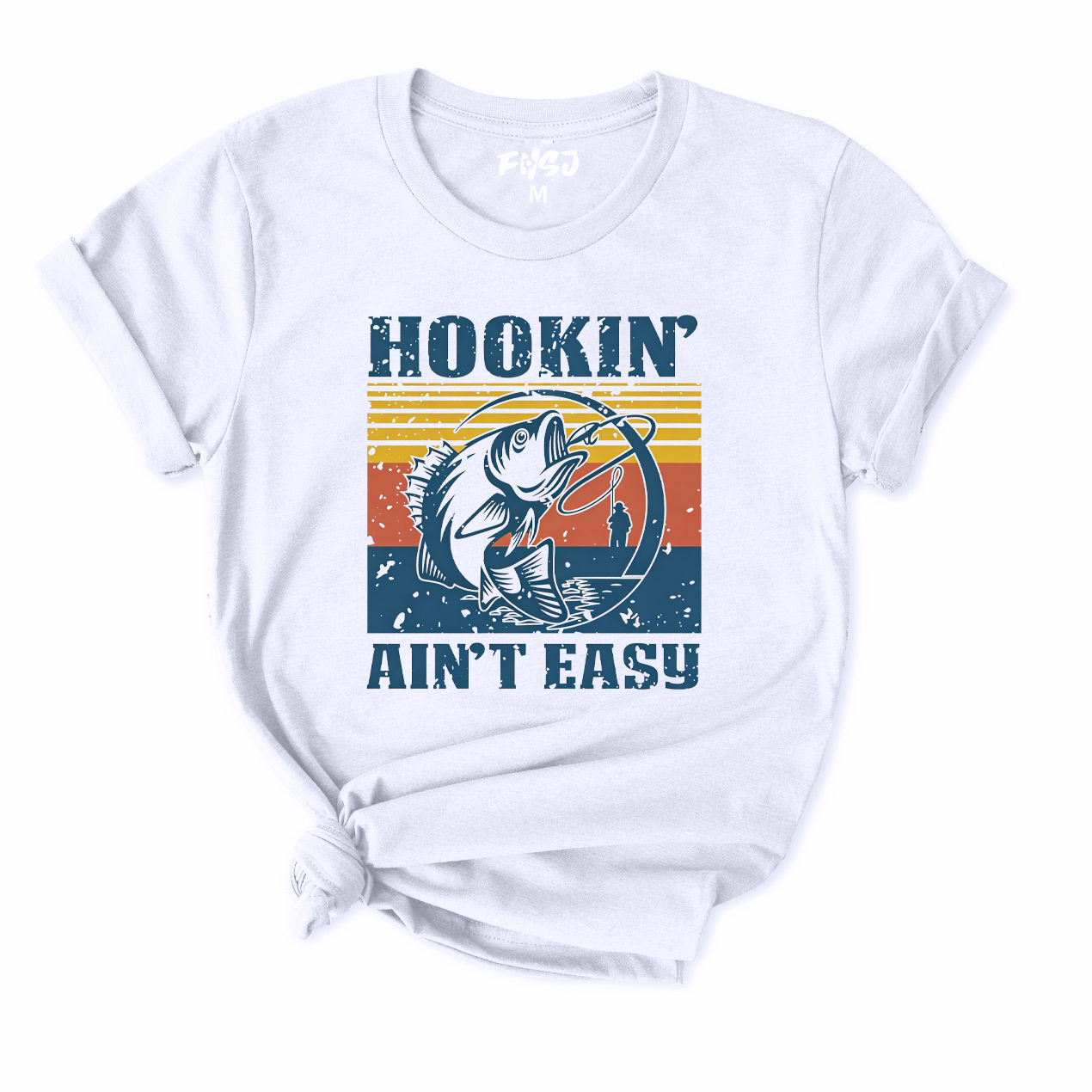 Hookin' Ain't Easy Fishing T-Shirt for Women