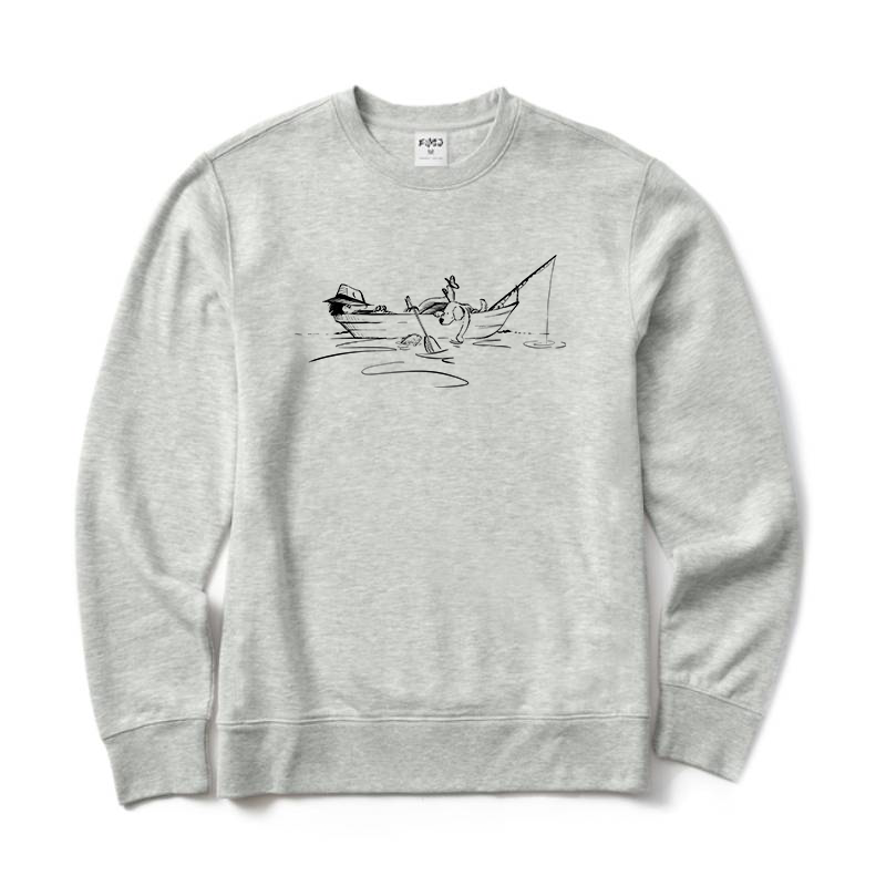 Relaxing in A Boat Crewneck Sweatshirt