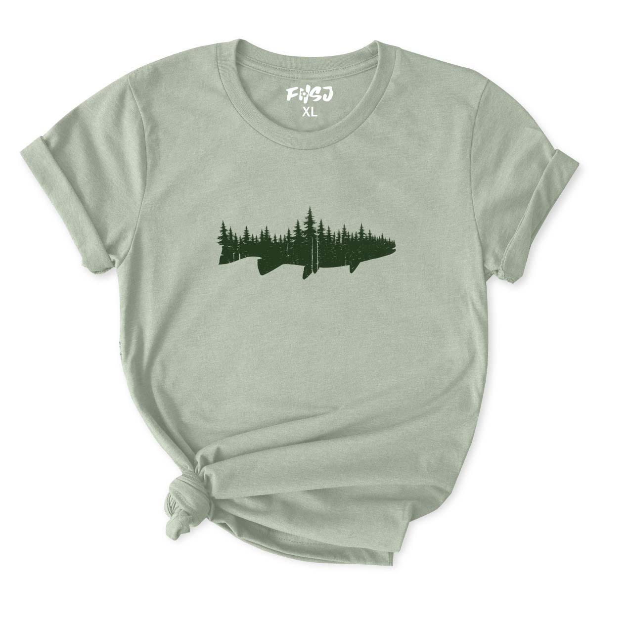 Fish Forest Landscape T-Shirt for Women