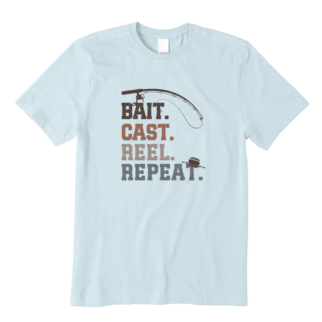 Bait Cast Reel Repeat Fishing T-Shirt