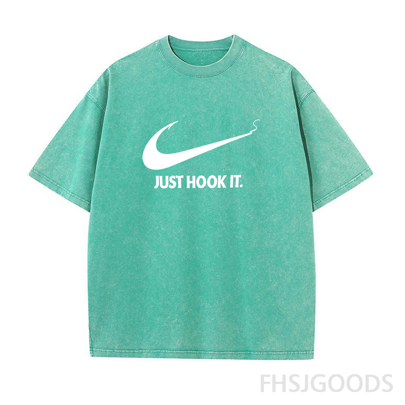 Just Hook It Fishing Unisex Distressed T-Shirt