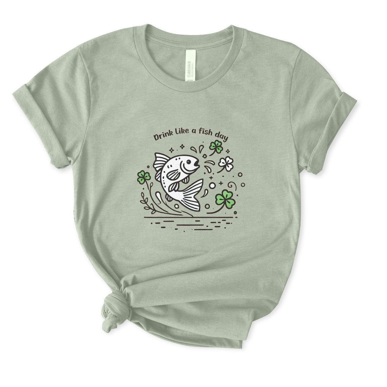 Drink Like A Fish Day T-Shirt FOR WOMEN
