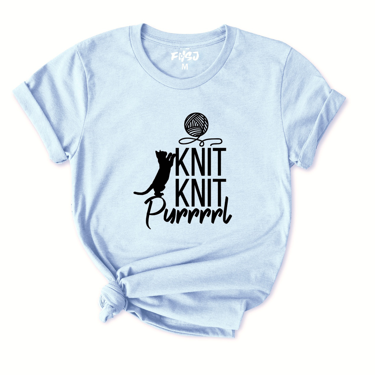 Cat Knit Purrrrrl T-Shirt for Women