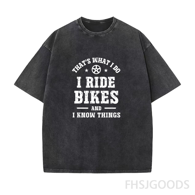 Mountain Bike Unisex Distressed T-Shirt