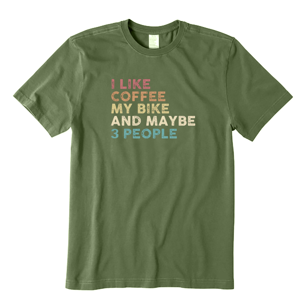 I Like Coffee and My Bike T-shirt