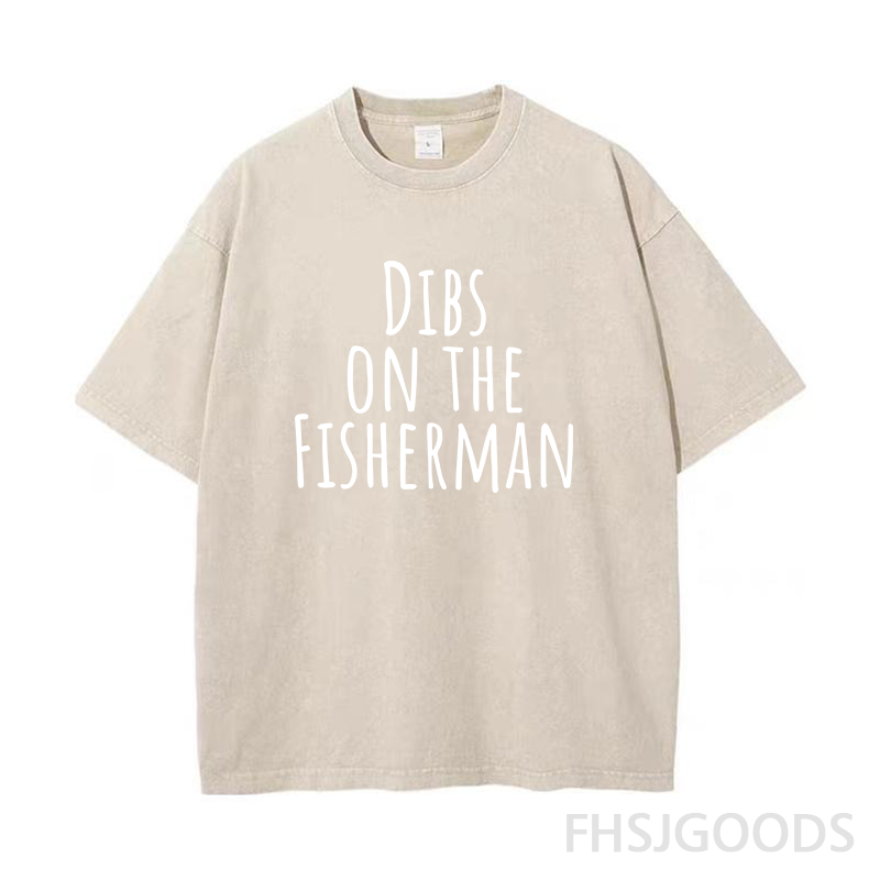 Dibs on The Fisherman Unisex Distressed T-Shirt
