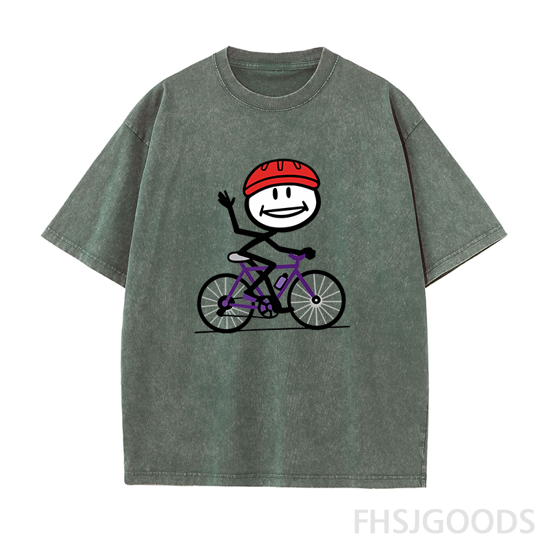Smile Cycling Unisex Distressed T-Shirt