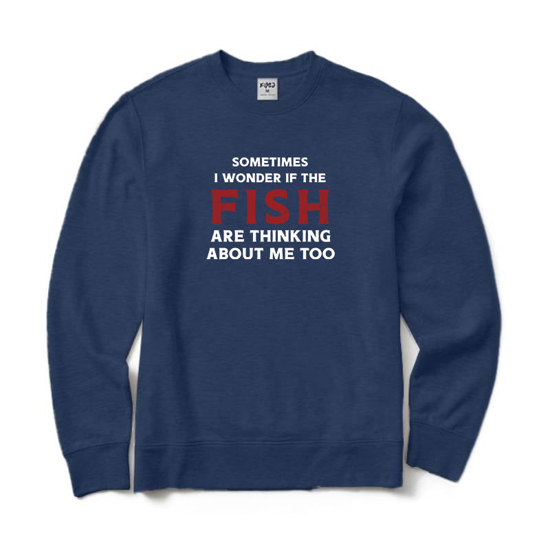 The Fish Are Thinking about Me Crewneck Sweatshirt