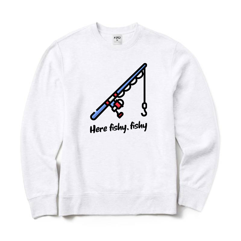 Here Fishy Crewneck Sweatshirt
