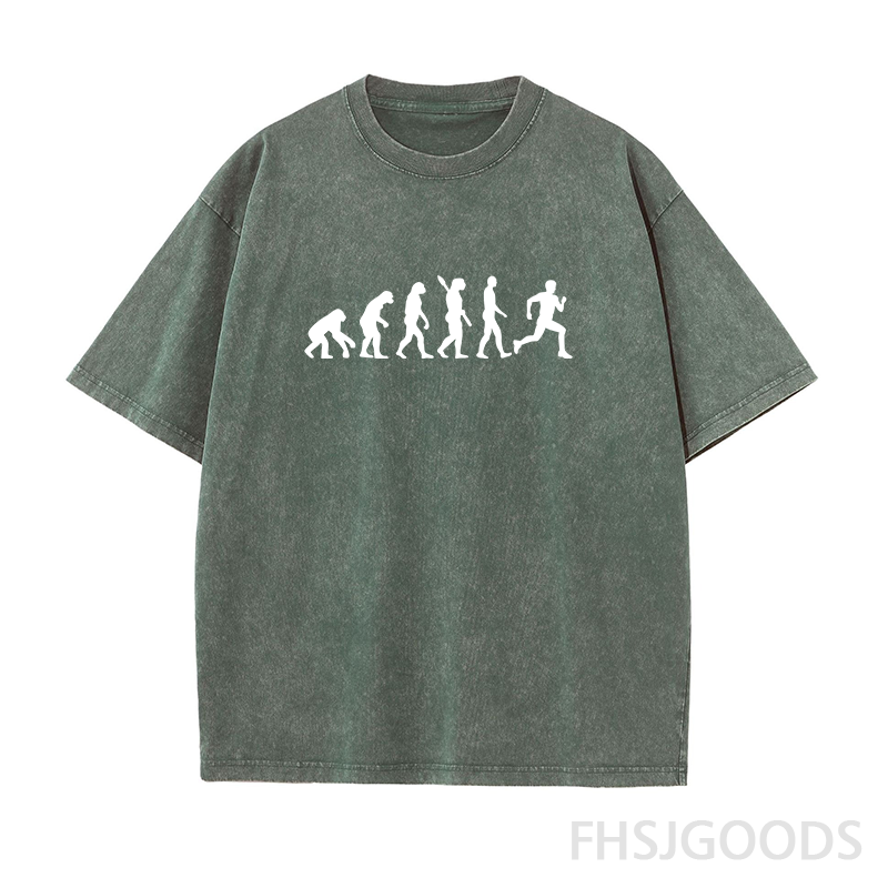 Evolution Run Unisex Distressed T-Shirt