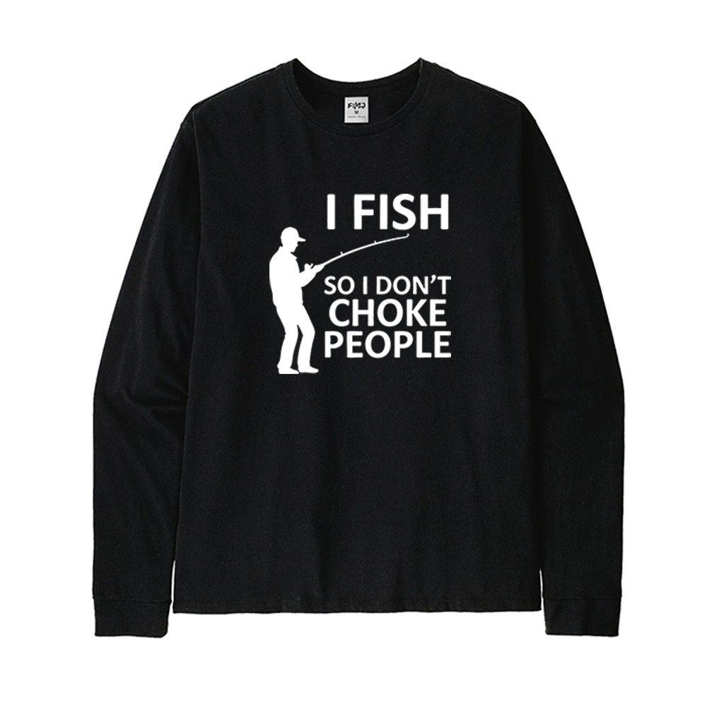 Retro I Fish So I Don't Choke People Long Sleeve T-Shirt