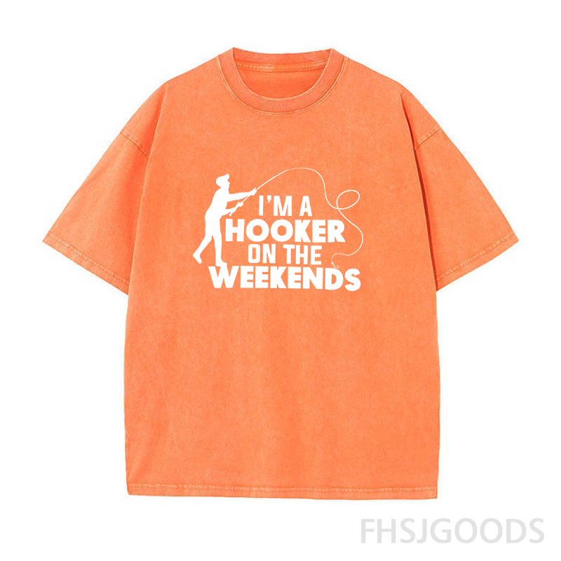 I'm A Hooker on The Weekends Unisex Distressed T-Shirt