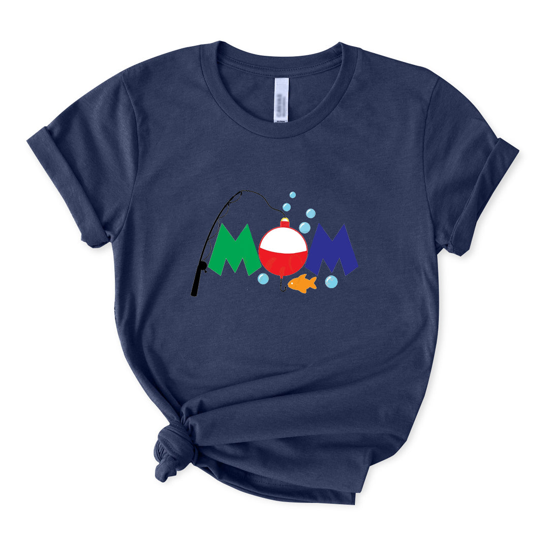 Cute Fishing Mom T-Shirt for Women