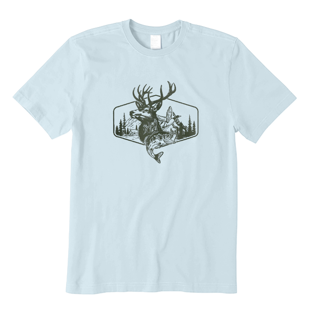 Deer Duck Fishing T-Shirt