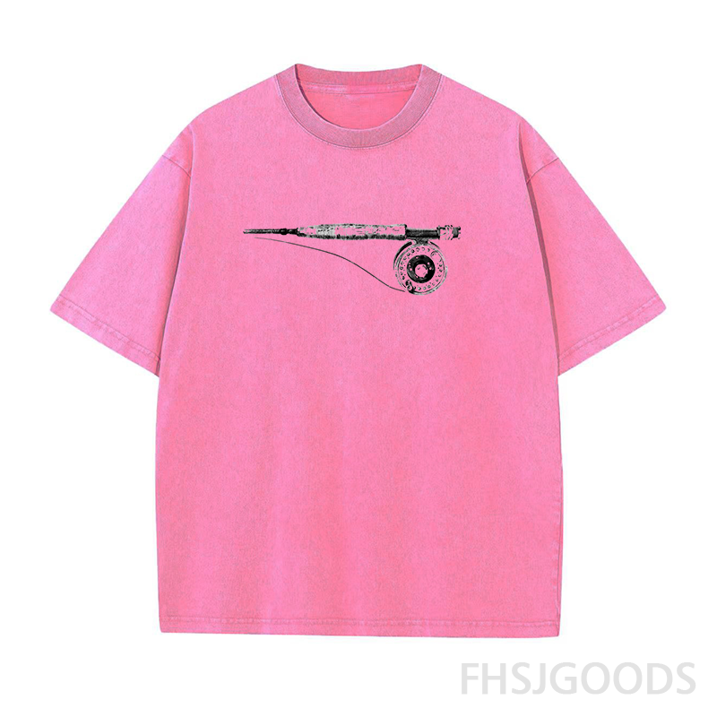 Fly Fishing Unisex Distressed T-Shirt