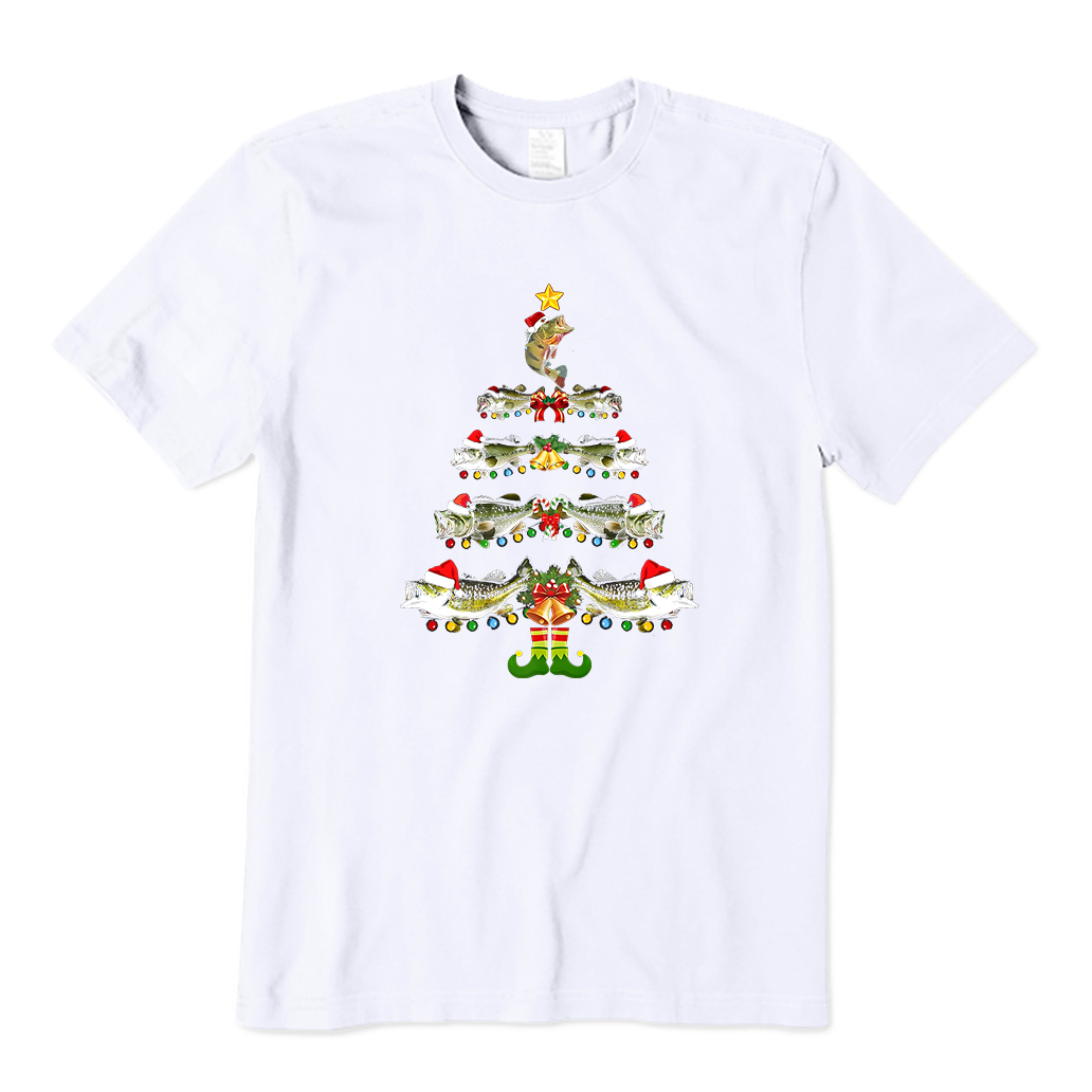 CHRISTMAS TREE MERRY FISHMAS T-Shirt