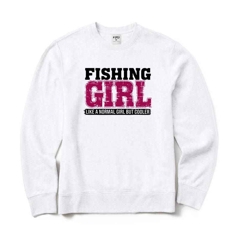 Fishing Girl Crewneck Sweatshirt