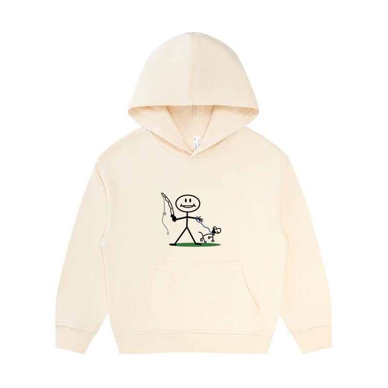 GO FISHING WITH MY DOG Kid's Hoodie