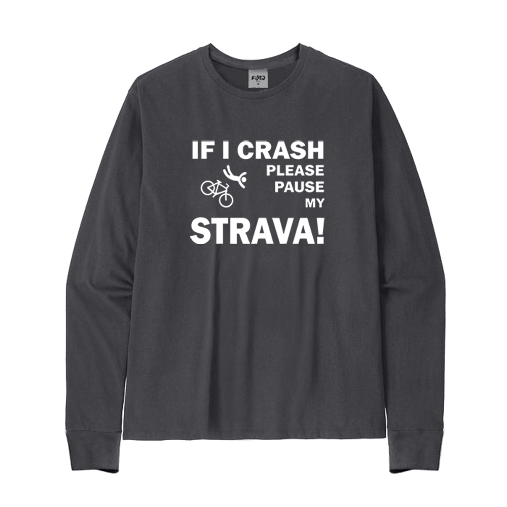 If I Crash Cycling Long Sleeve T-Shirt