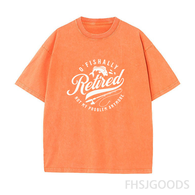 O’Fishally Retired Unisex Distressed T-Shirt