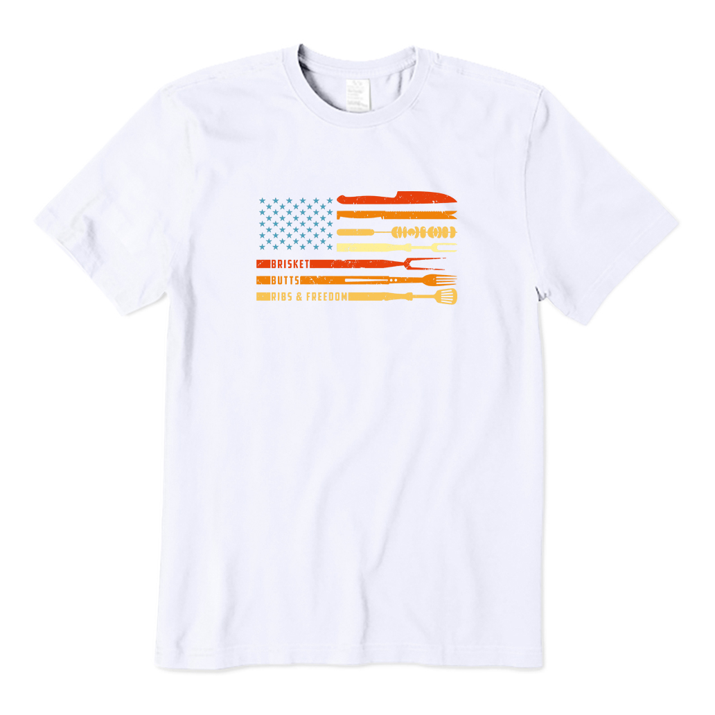 American BBQ Flag T-shirt