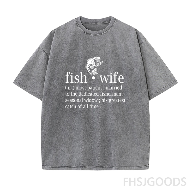 Fish Wife Unisex Distressed T-Shirt