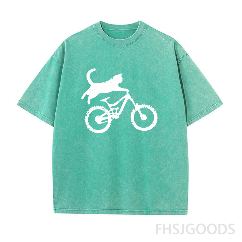 Meowntain Cat Unisex Distressed T-Shirt