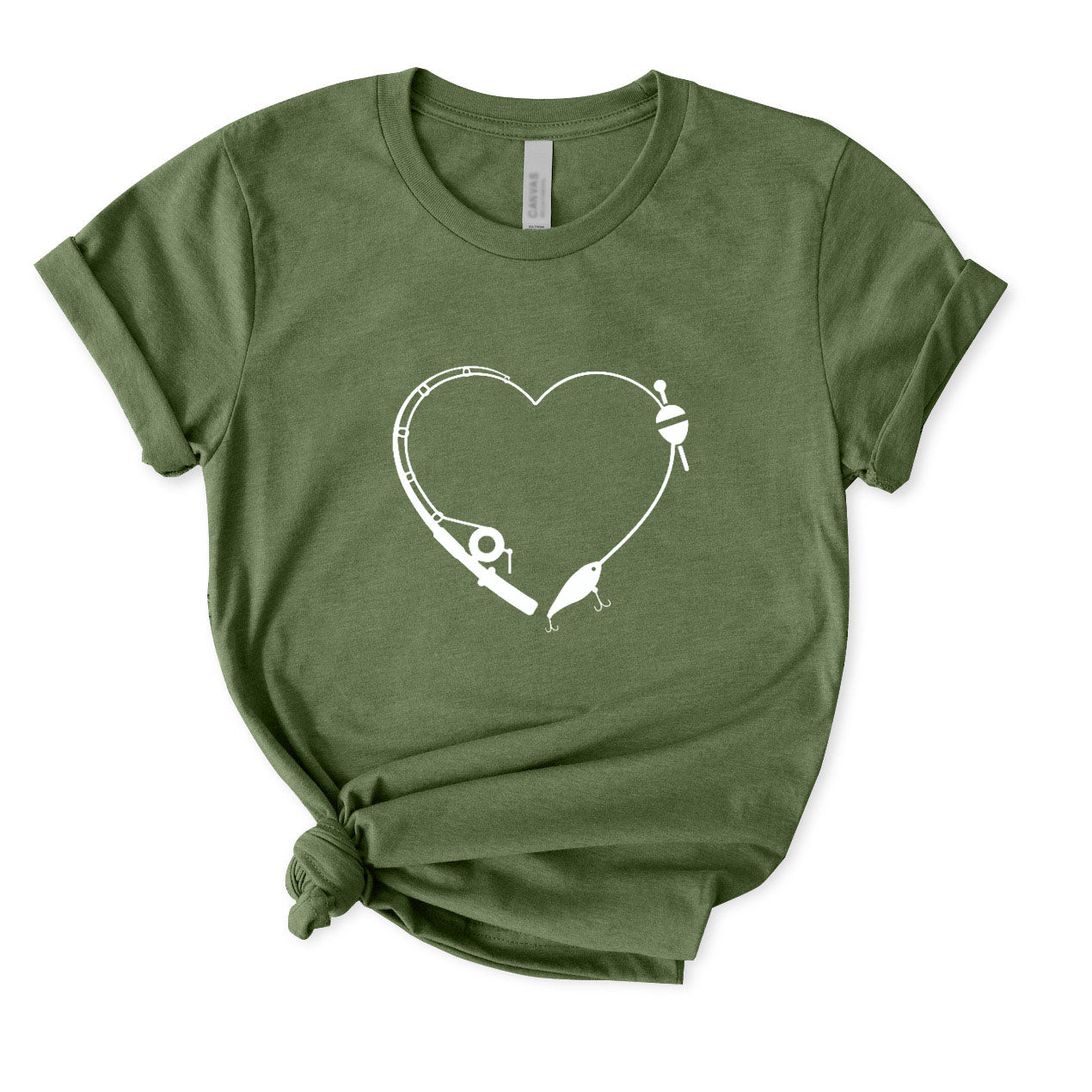 Heart Fishing T-Shirt for Women