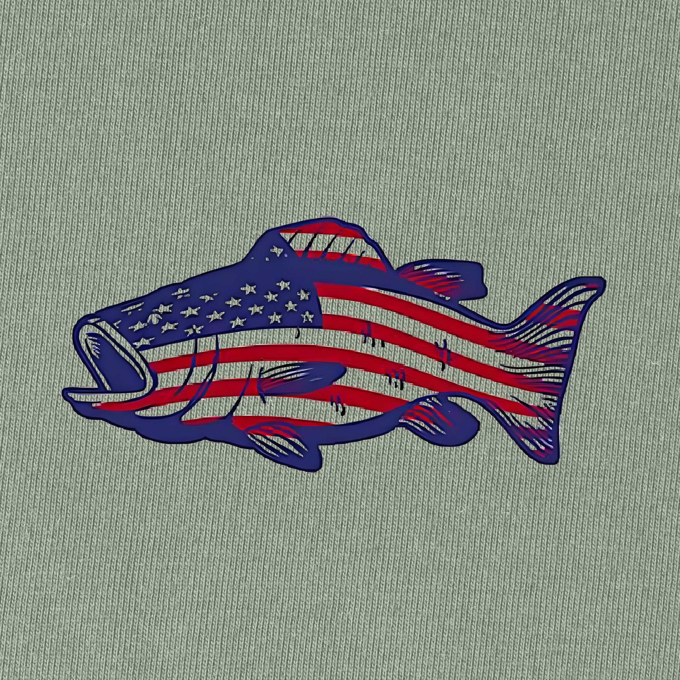 American flag bass T-Shirt