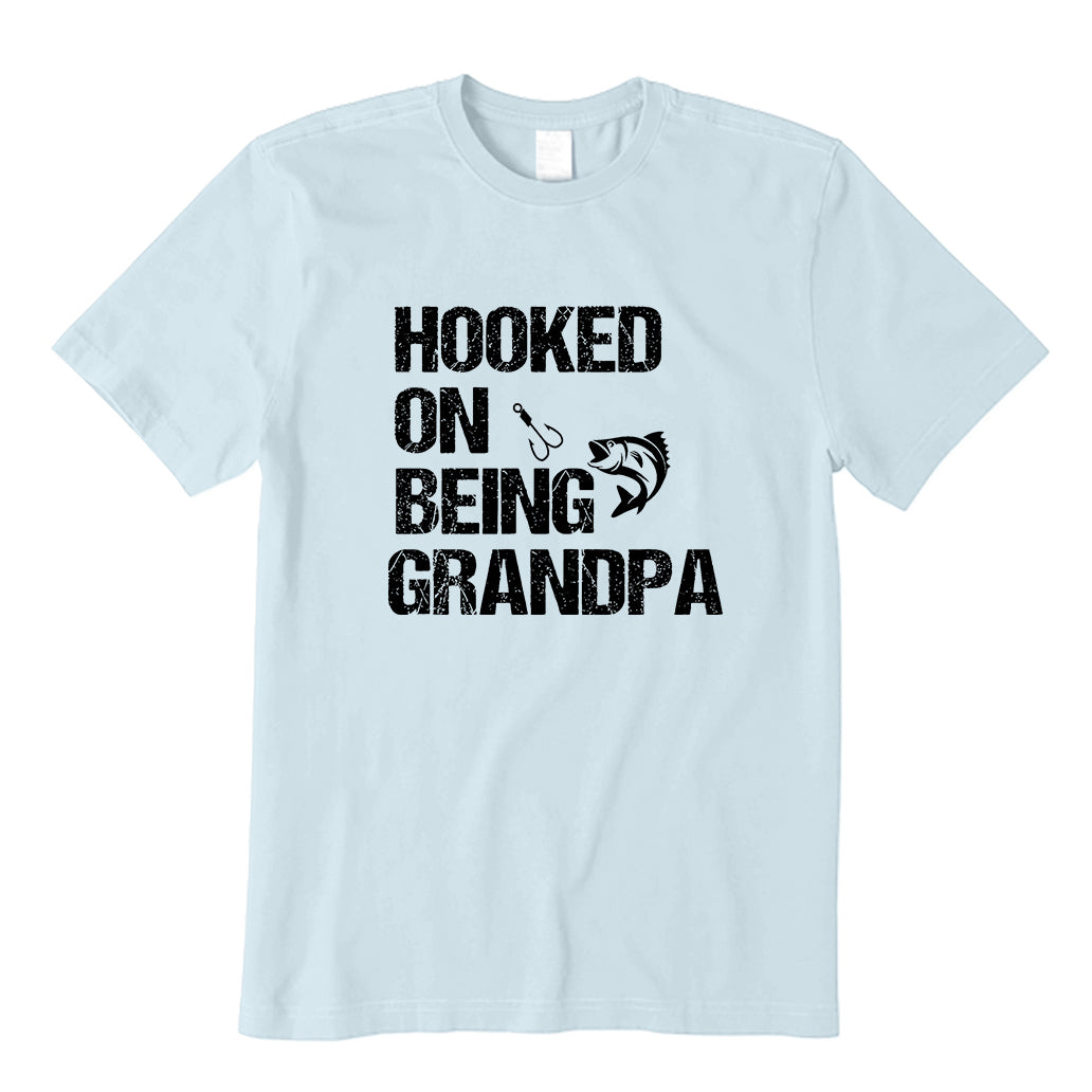 Hooked on Being Grandpa T-Shirt