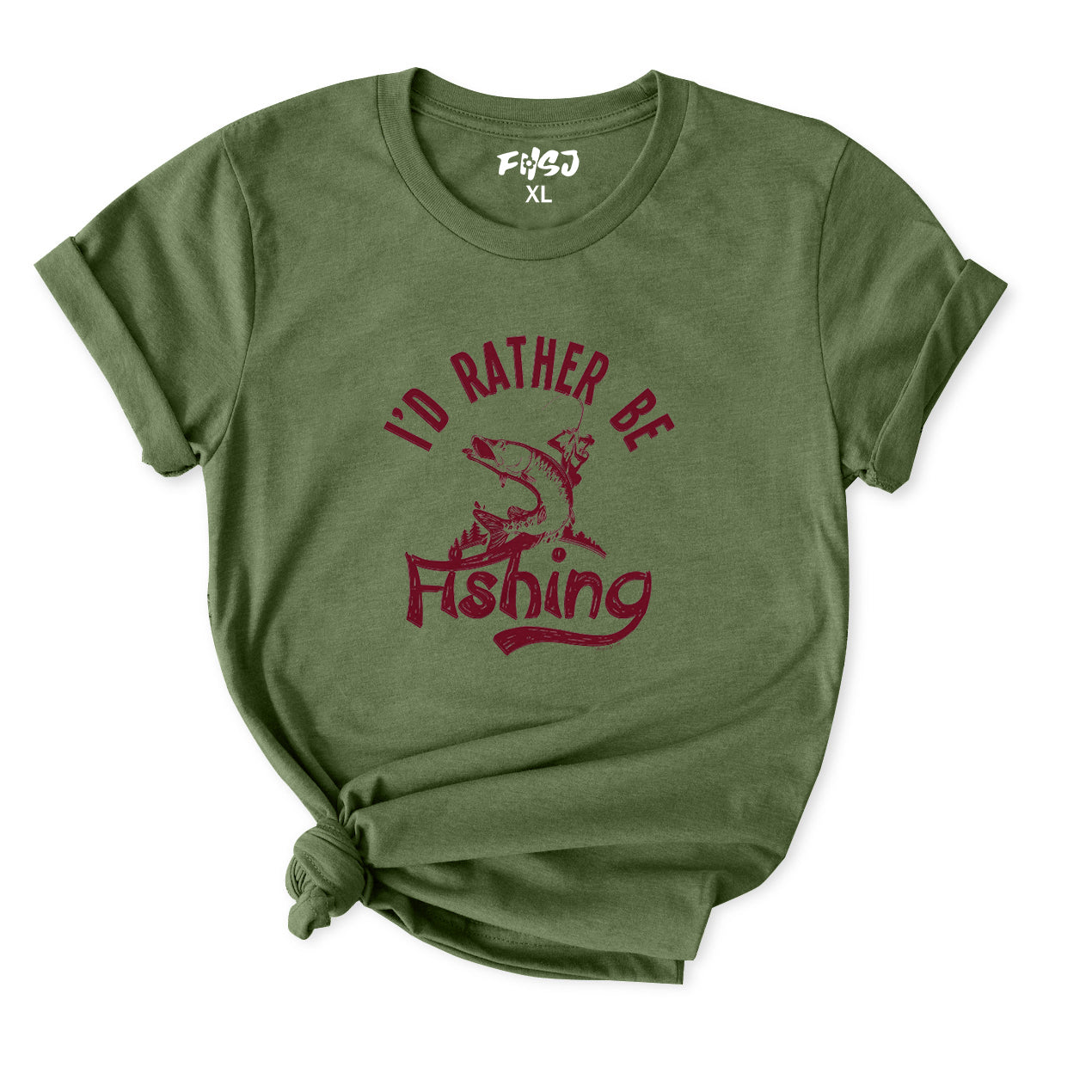 I'd Rather Be FISHING T-Shirt for Women