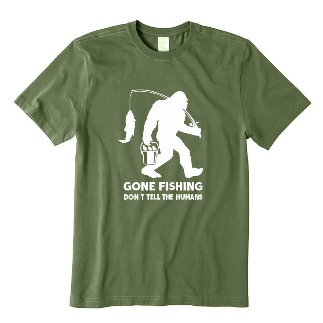 Gone Fishing Don’t Tell The Humans T-Shirt