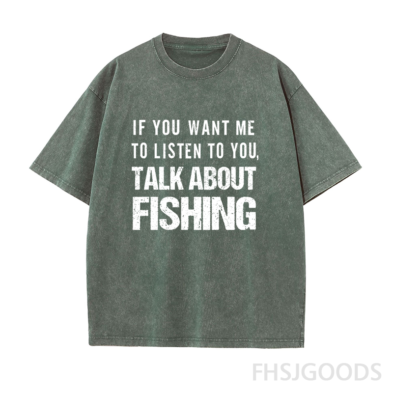 Talk About Fishing Unisex Distressed T-Shirt
