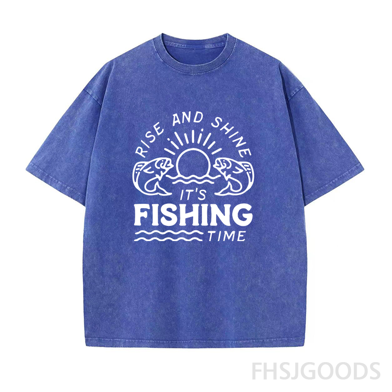 It's Fishing Time Unisex Distressed T-Shirt
