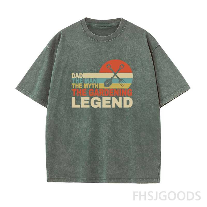 Dad The Man The Myth The Gardening Legend Unisex Distressed T-Shirt