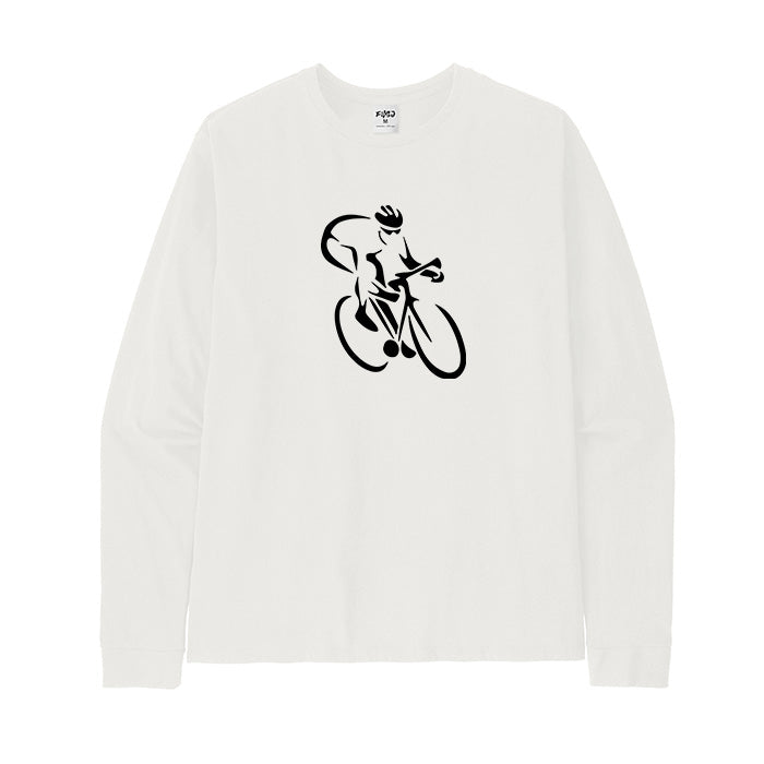 Cycling Silhouette Long Sleeve T-Shirt