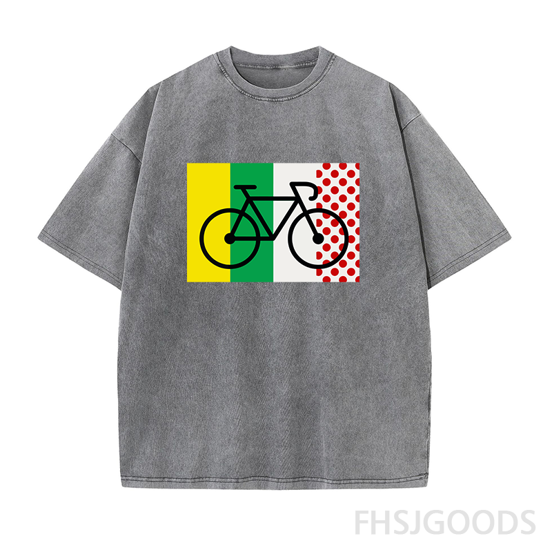 Tour De France Cycling Unisex Distressed T-Shirt