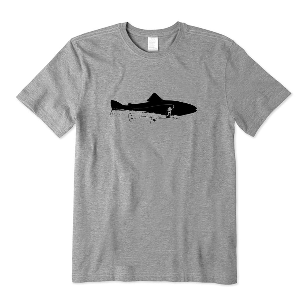 Fly Fisherman and Fish T-Shirt