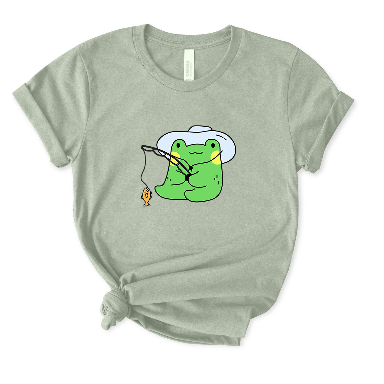 Frog Fishing T-Shirt for women