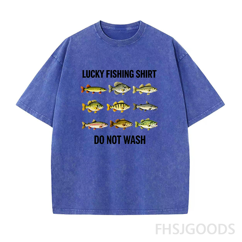 Lucky Fishing Unisex Distressed T-Shirt